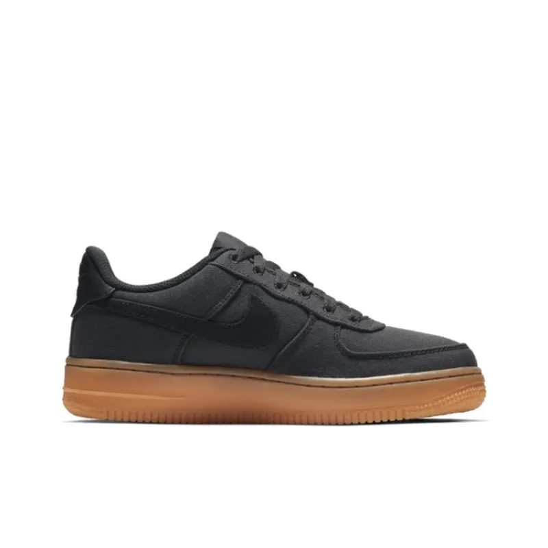 Nike Air Force 1 Anti Slip And Wear Resistant Balance Low Top Kids' Skateboarding Shoes Gray Teenagers-1