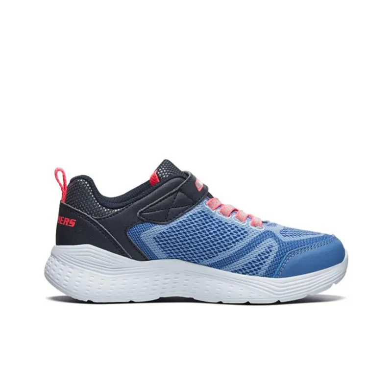 Skechers Snap Sprints Durable Breathable Low Top Running Shoes Black Blue Teenagers-1