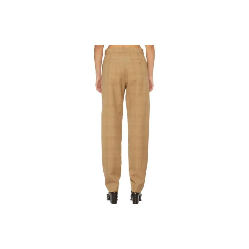 Lemaire Check print High waisted Trousers-3