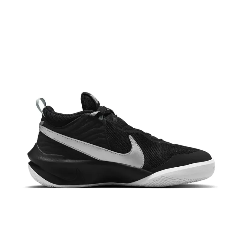 Nike Team Hustle D 10 Black Metallic Silver GS-1