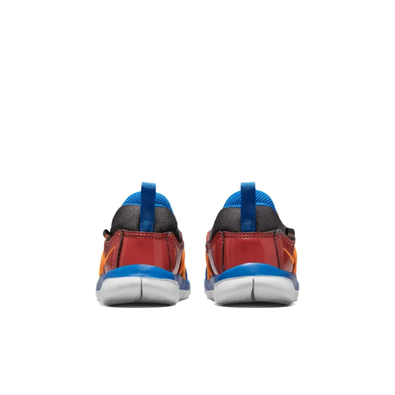 Nike Dynamo Free Abrasion Resistant Low Top Running Shoes Blue Orange Red Infant And Toddler-4