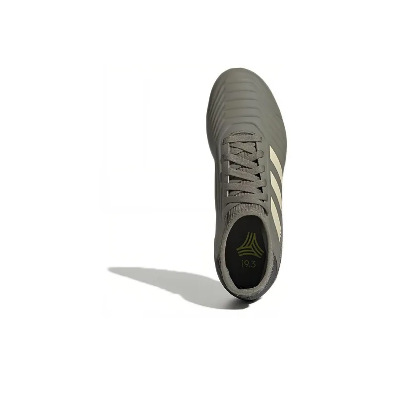 Adidas Predator 19.3 Anti-Slip Wear-Resistant Mid-Top Kids' Soccer Shoes Gray Teenagers-4
