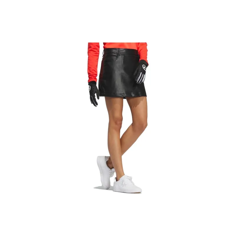 Adidas Casual Short Skirts Women's Black-3