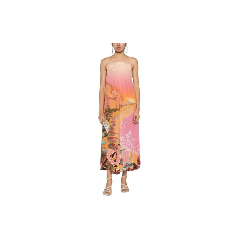 Camilla Capri Me Silk Halterneck Dress-1