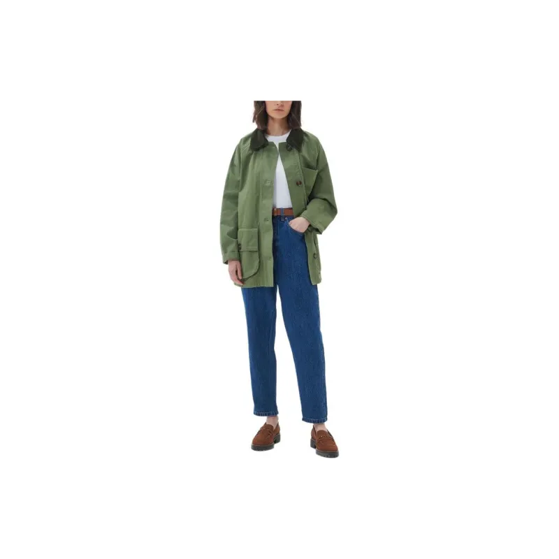 BARBOUR Pennycress Casual Jacket Jackets Coats Women's Green-1