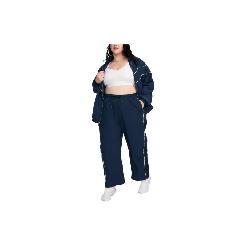 Nike Windrunner Women's High-Waisted Woven Open-Hem Pants Plus Size-2