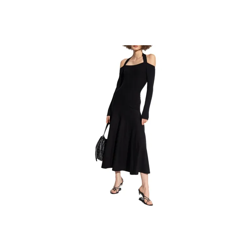 Alaia Long-Sleeved Dresses Women's Black-1