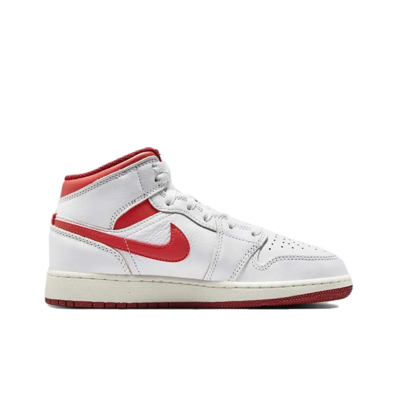 Jordan 1 Mid SE White Dune Red GS-1