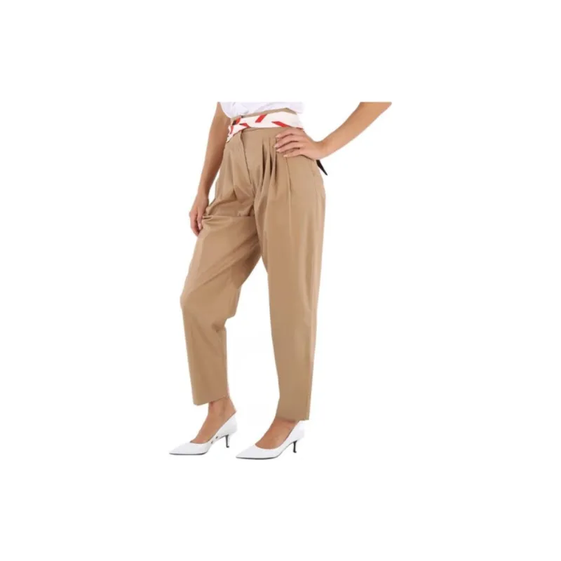 Burberry Casual Pants Women's Khaki-4