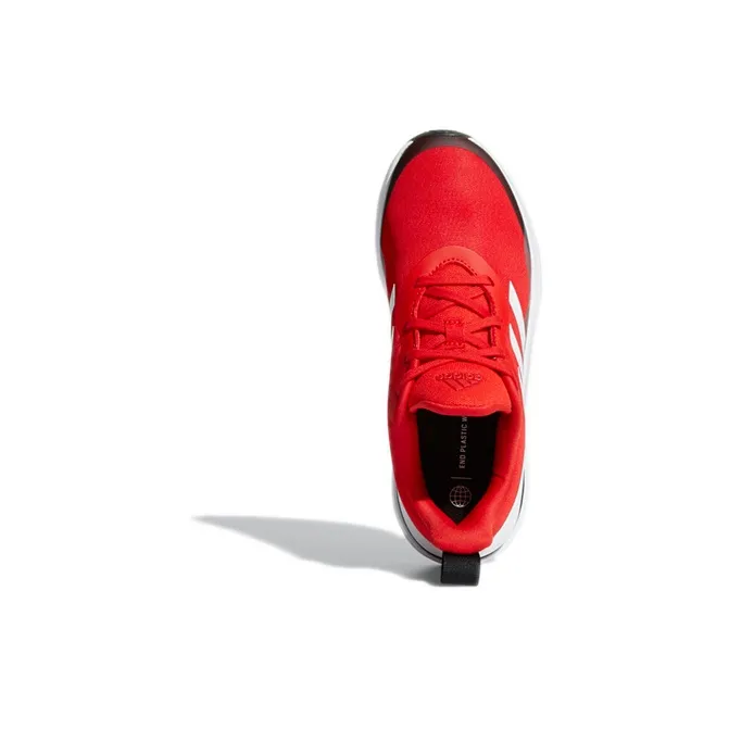 Adidas FortaRun J Lace Running J Abrasion Resistant Low Top Sports Casual Shoes Red Black Kids'-3