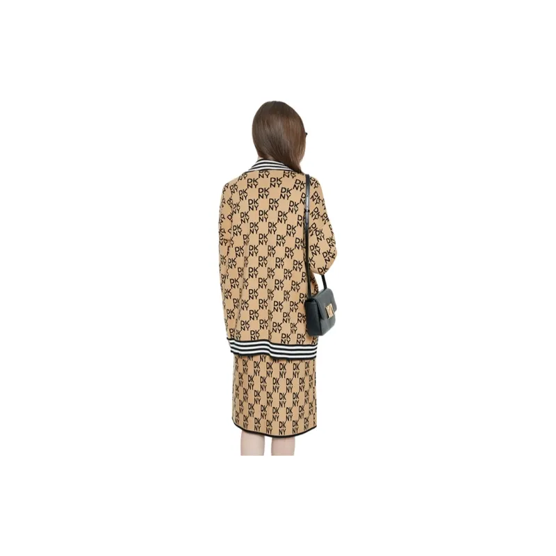 DKNY Sweater Women's Medium Coffee-2