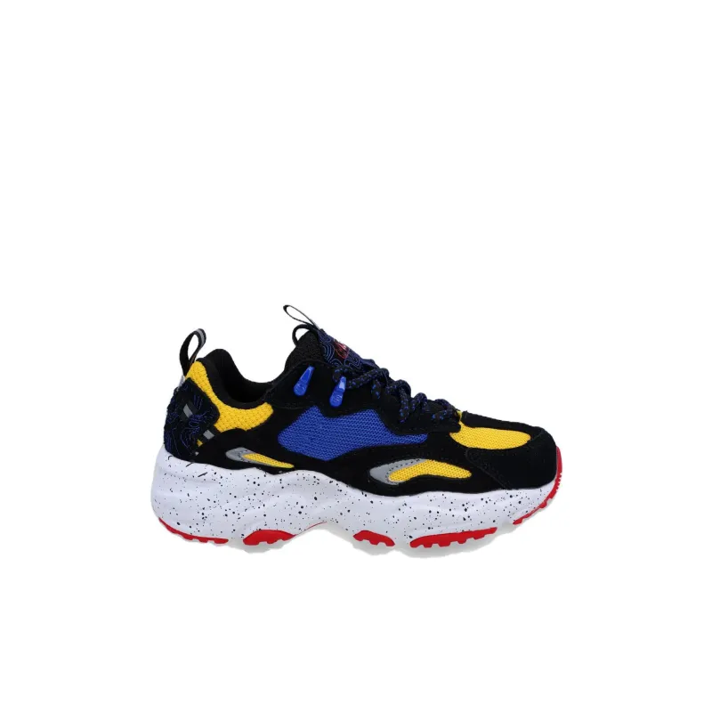 FILA KIDS Durable Breathable Low Top Kids' Running Shoes Black Yellow Kids'-1