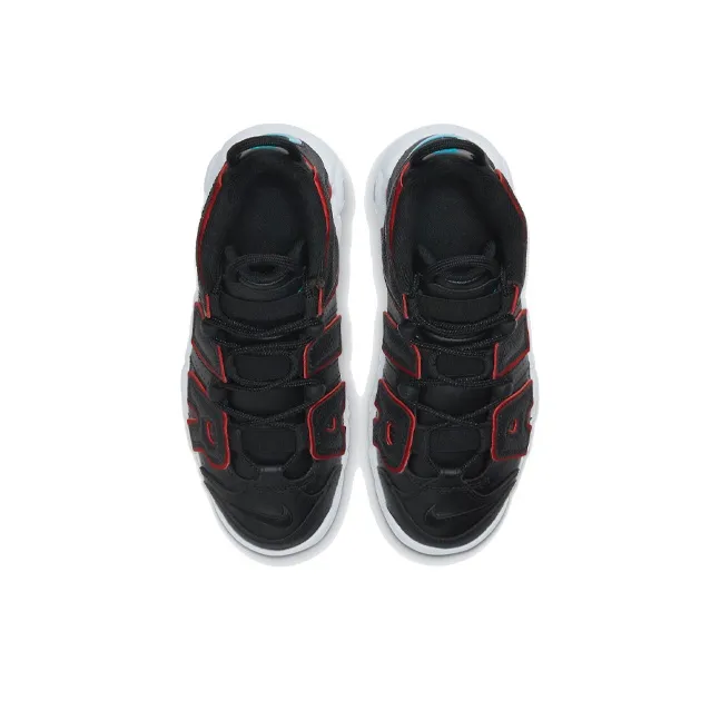 Nike Air More Uptempo Black Fusion Red GS-2