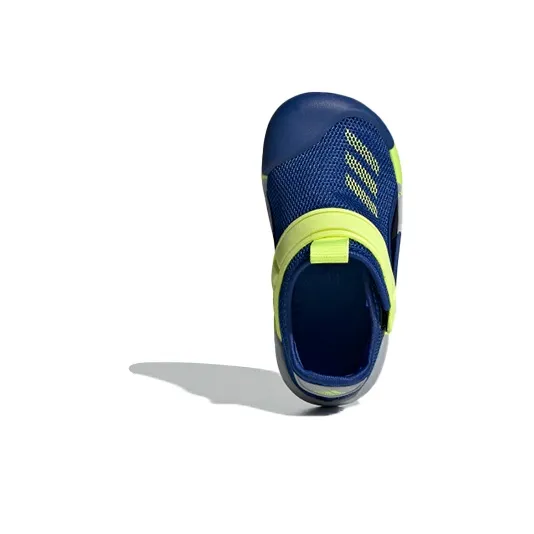 Adidas Slip Resistant Anti Kick Low Top Baby & Toddler Shoes Blue Yellow Infant And Toddler-4