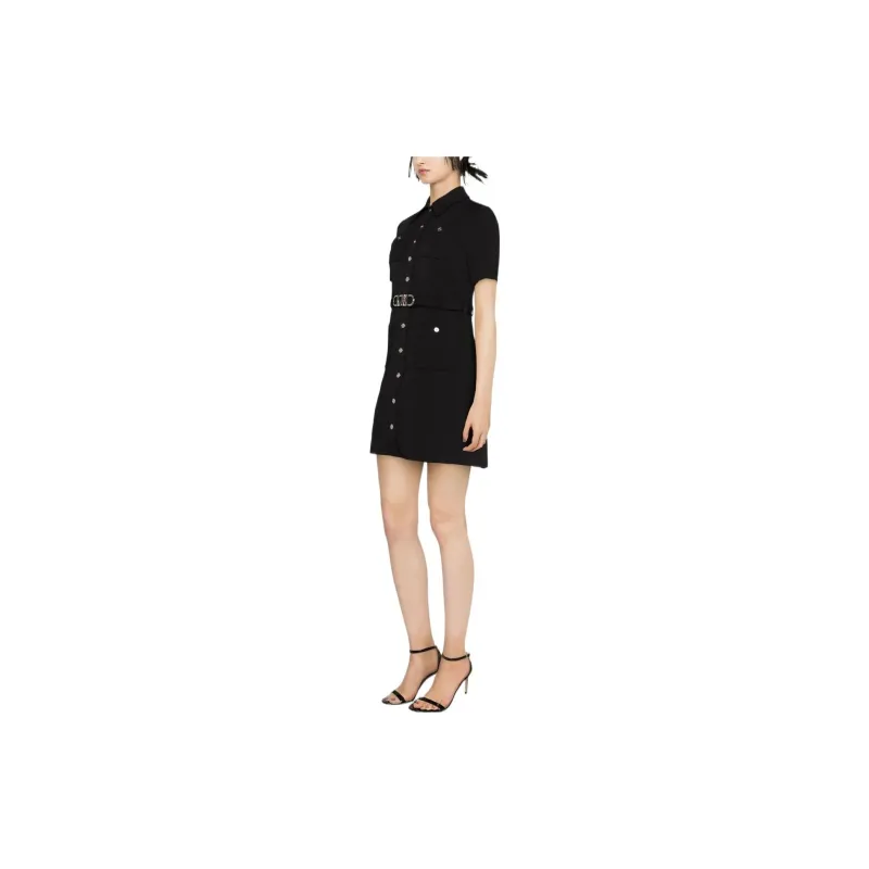 Michael MICHAEL KORS Belted Shirt Dress-4
