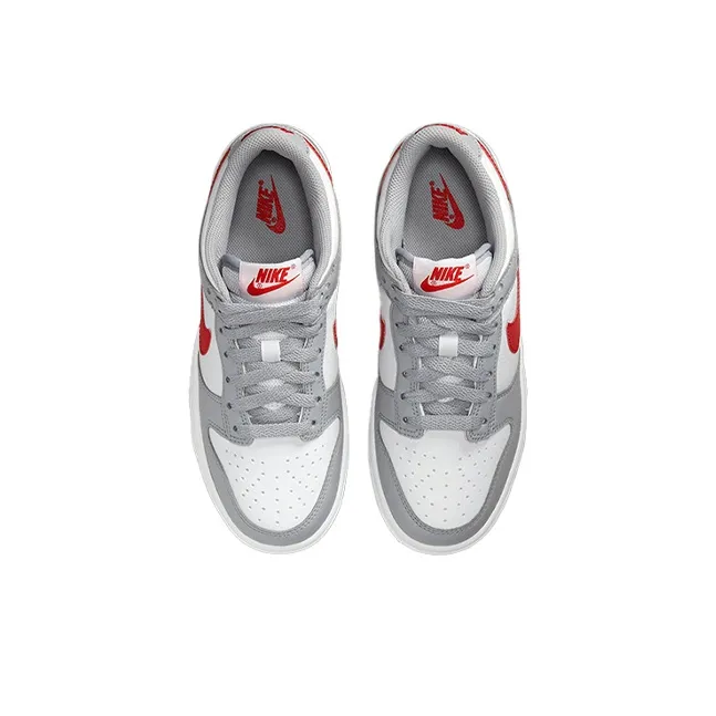 Nike Dunk Low GS 'Grey Red'-3