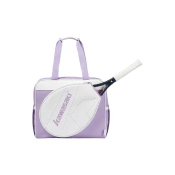 Kawasaki PU Racquet Bag One Shoulder Handbag Regular Unisex Green/Purple