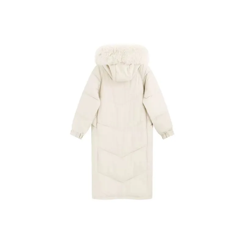 KENLY Puffer Jacket Women's White Apricot-1