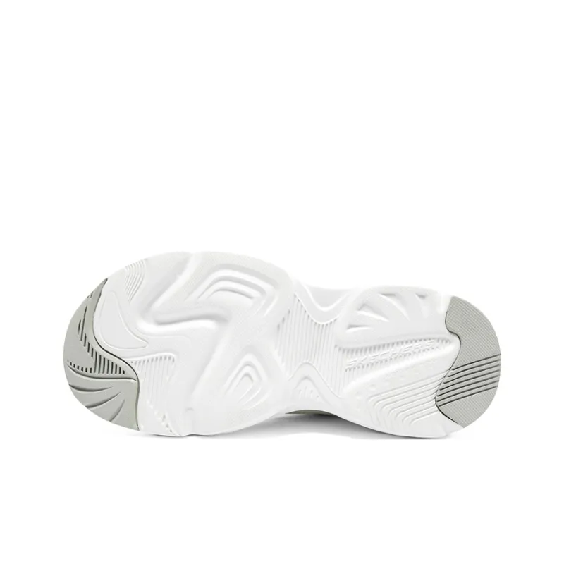 Skechers Abrasion Resistant Breathable Kids Lifestyle Shoes White Gray Teenagers-4