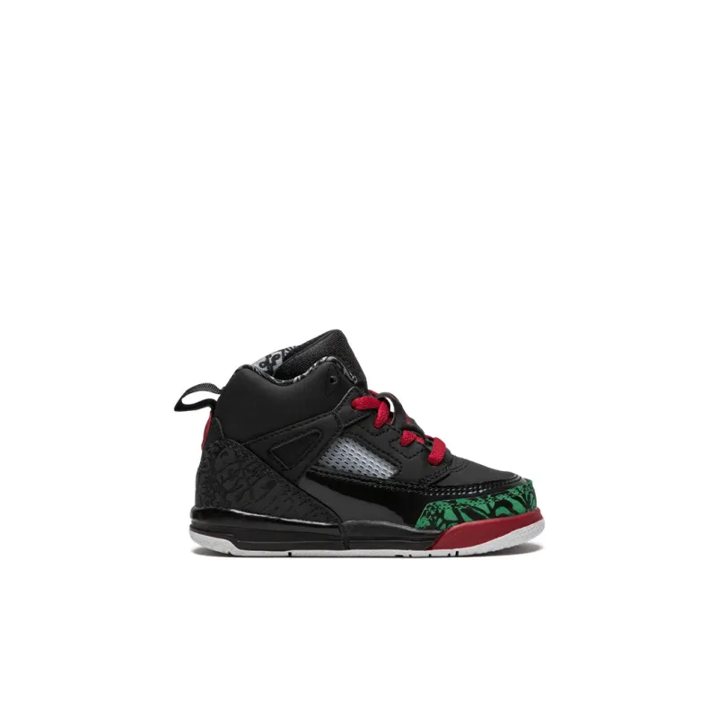 Jordan Spizike BT Slip-Resistant Cushioning Wear-Resistant High-Top Toddler Shoes Black Red Green Infant And Toddler-1