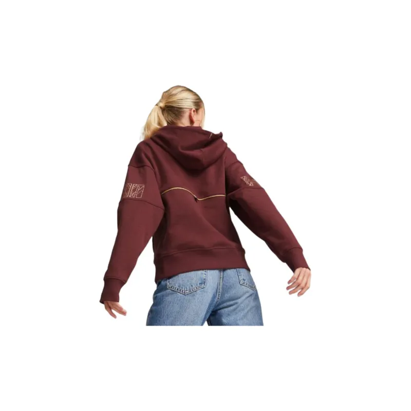 PUMA Sweatshirt Women's Burgundy-3