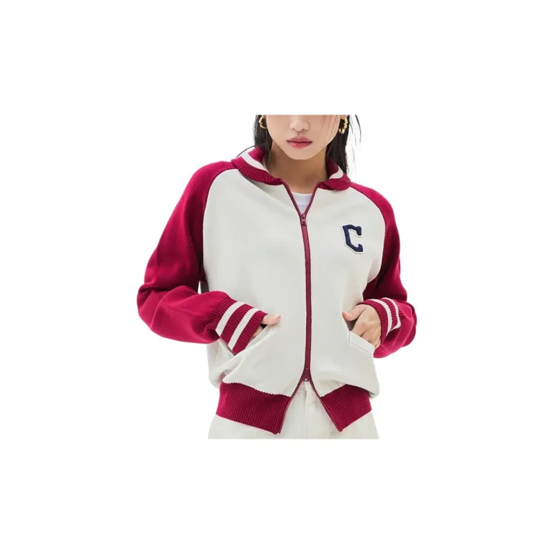 MLB Varsity Cardigan Cleveland Guardians Knitwear Women's Multicolor-3