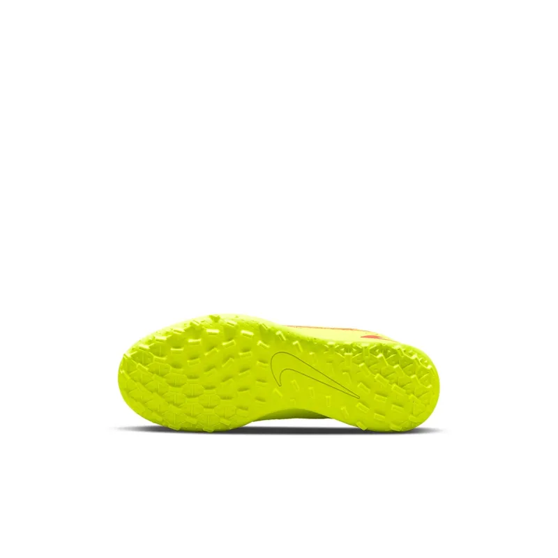 Nike Mercurial Vapor 14 Abrasion Resistant Low Top Kids' Soccer Shoes Neon Yellow Kids'-5