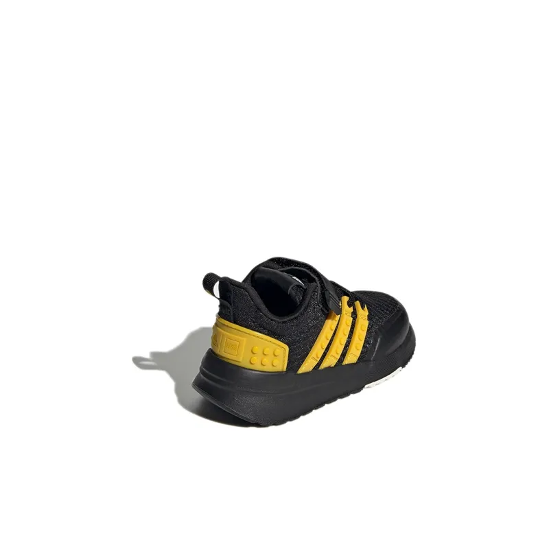 LEGO x Adidas Racer Tr El Abrasion Resistant Low Top Toddler Shoes Black Yellow Infant And Toddler-3