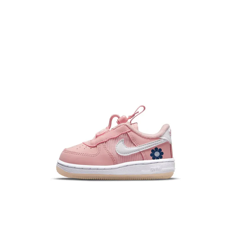 Nike Air Force 1 Toggle SE Low Top Skateboard Shoes Pink White Infant And Toddler-0