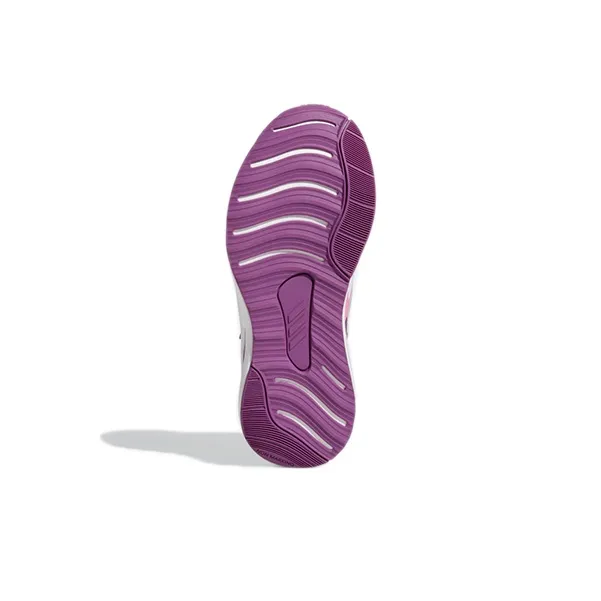 Adidas Fortarun Elastic Lace Top Strap Running Low-Top Kids' Running Shoes Gray Purple Kids'-5