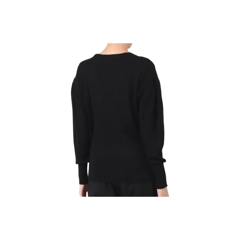 Vivienne Westwood Wool And Linen Lace Cardigan Sweater Knitwear Women's Black-2