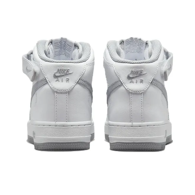 Nike Air Force 1 Mid LE White Wolf Grey GS-5