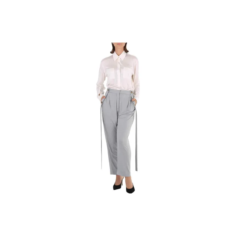 Burberry FW23 Casual Pants Women's Gray-2