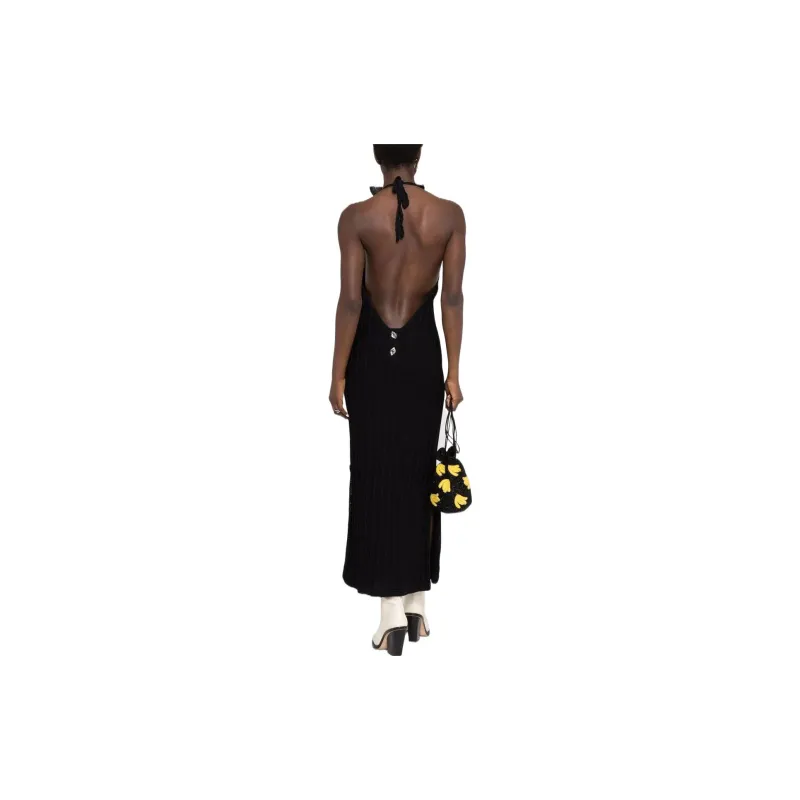 GANNI Slip Dresses Women's Black-1