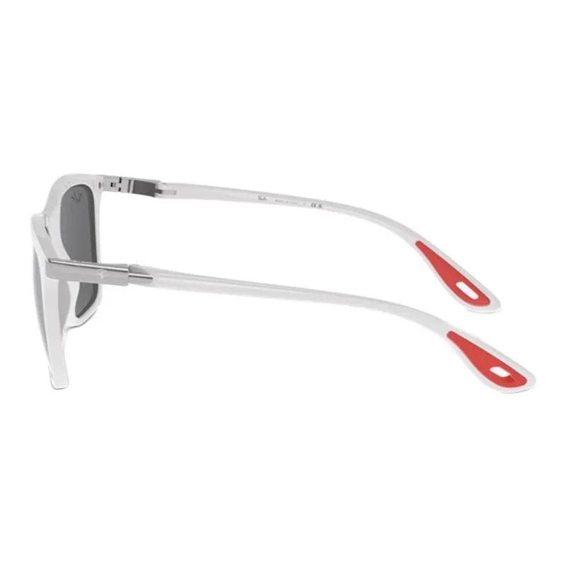RayBan Plate Frame Nylon Square Sunglasses Unisex White-2