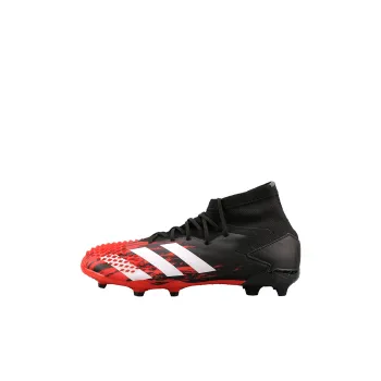 Adidas Predator Mutator 20.1 Non slip Lightweight Low Top Soccer Shoes Black Red Kids'