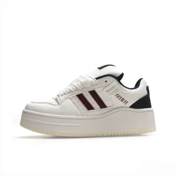 ABCYLM Slip Resistant Cushioning Impact Resistance Abrasion Resistant Low Top Skateboard Shoes Women's White Burgundy