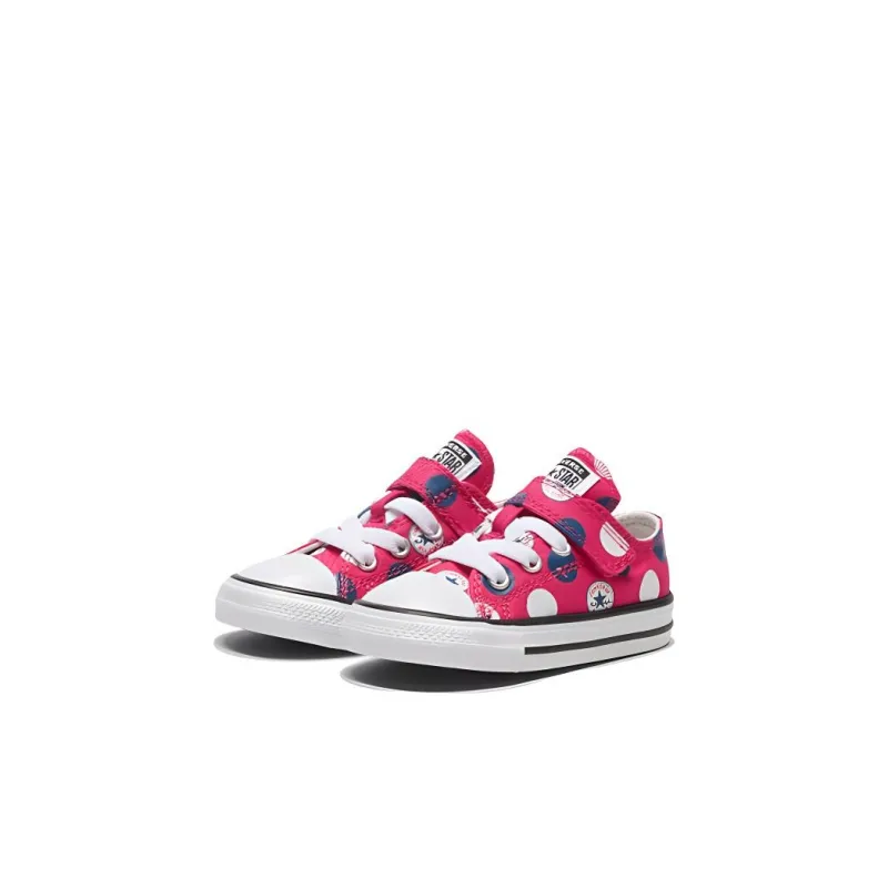Converse Chuck Taylor All Star 1V Anti-Slip Wear-Resistant Low-Top Canvas Shoes Pink Infant And Toddler-2