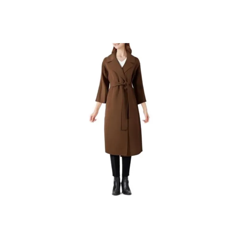 'S MAX MARA Coats Women's Brown-2