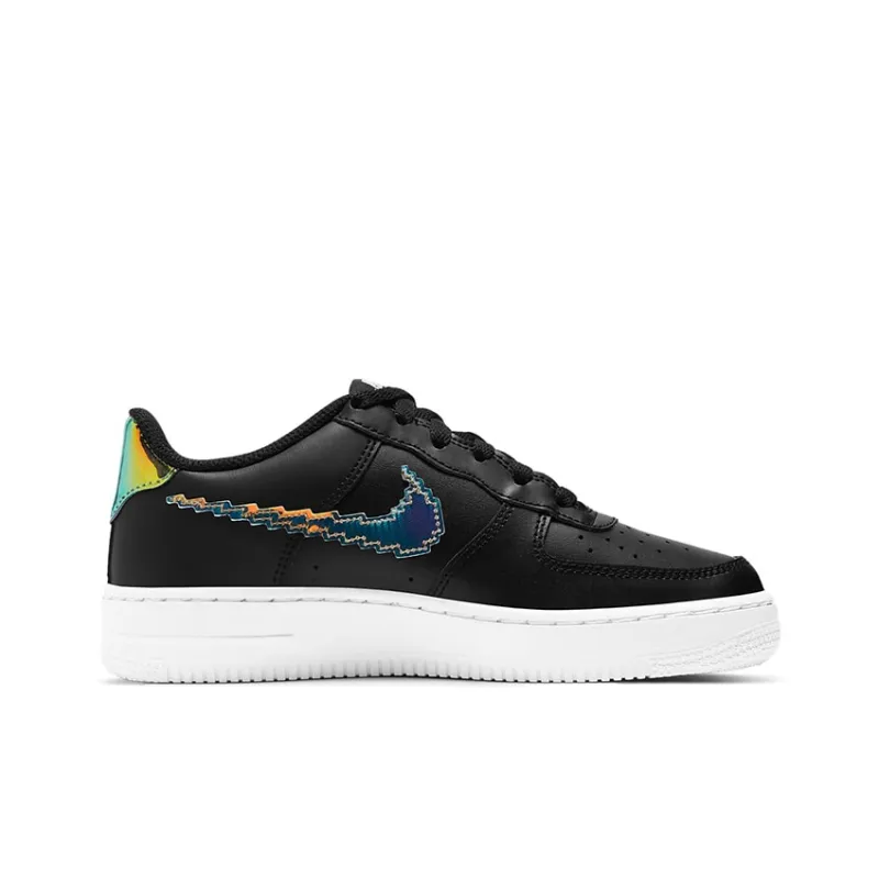 Nike Air Force 1 Low LV8 Digital Swoosh Black GS-1