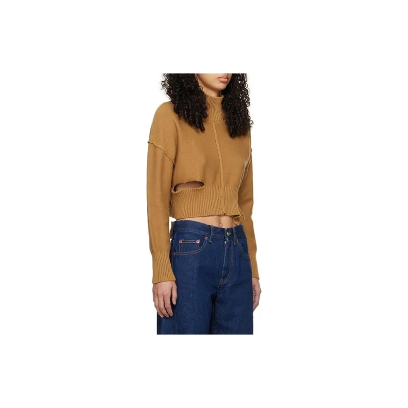 MM6 Maison Margiela Sweater Women's Brown-1