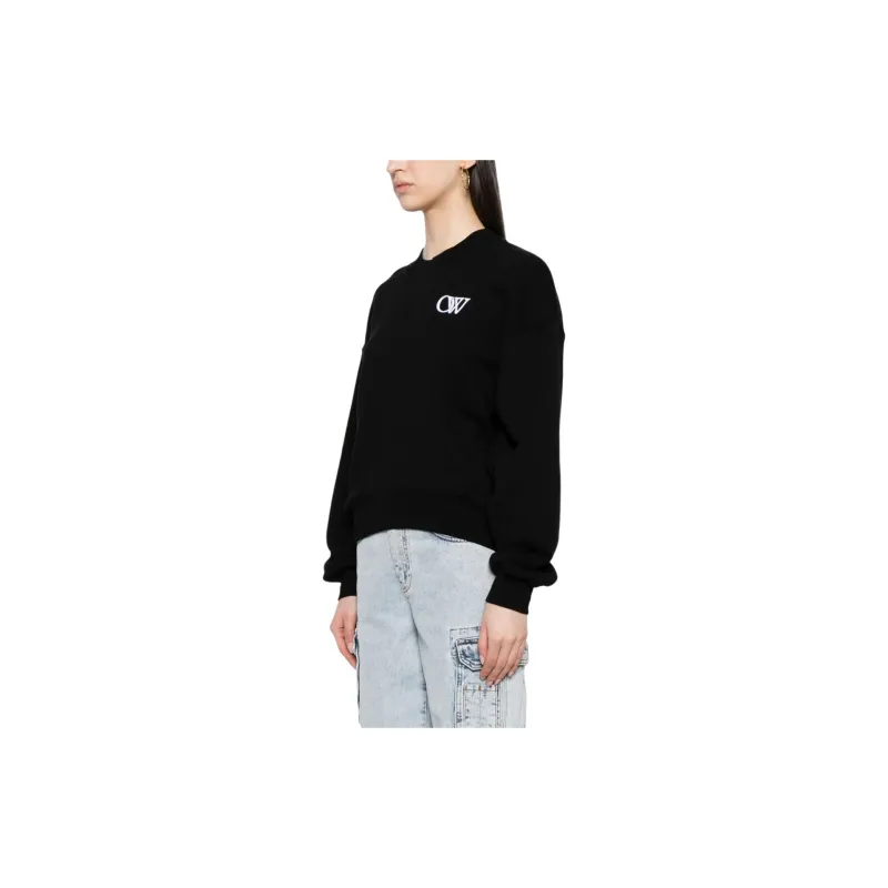 OFF WHITE Initial appliqué Sweatshirt-3