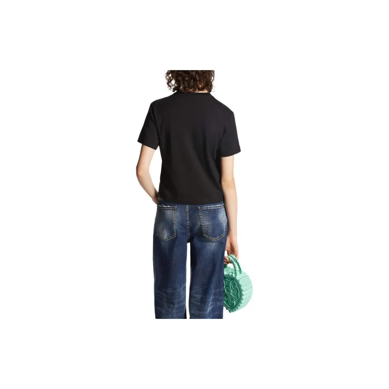 DSQUARED 2 Heart Tulle Detailed T Shirt-3