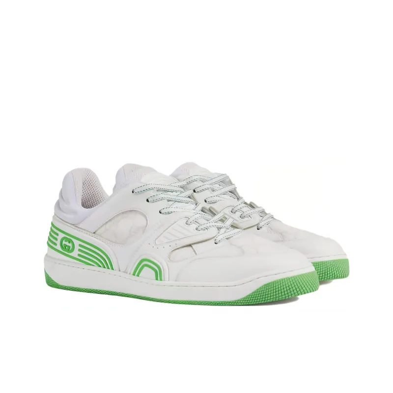 GUCCI Basket Low 'White Demetra Green'-1