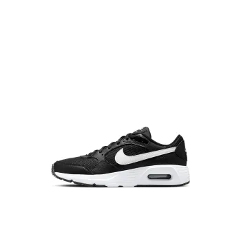 Nike Air Max SC Cushioning Breathable Lightweight Wear Resistant Slip Resistant Low Top Running Shoes GS Black White