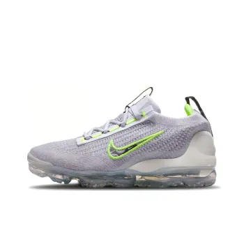 Nike VaporMax 2021 Low Top Kids' Running Shoes Gray Green Teenagers