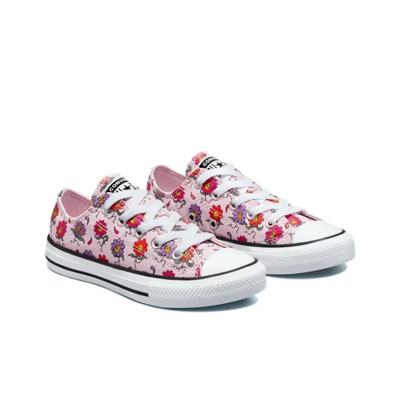 Converse Chuck Taylor All Star Anti Slip Wear Resistant Low Top Kids Canvas Shoes Pink Purple Multicolor Teenagers-2