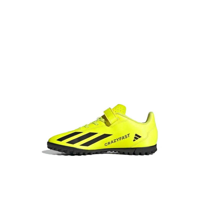 Adidas X Crazyfast Club Cushioning, Wear Resistant Low Top Kids' Soccer Shoes Yellow Kids'-0
