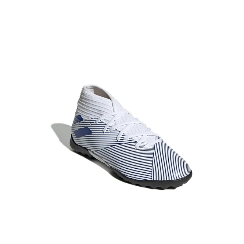 Adidas Nemeziz Abrasion Resistant Mid Top Kids' Soccer Shoes White Blue Kids'-2