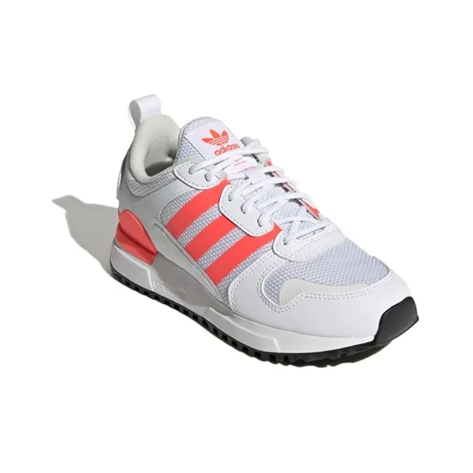 Adidas Originals ZX 700 HD J Wear Resistant Low Top Sports Casual Shoes White Red Teenagers-2